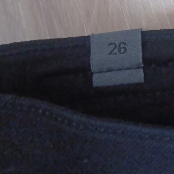 Citizens of Humanity Rocket Studded Ankle Split Hem Jeans Black 26W - Picture 14 of 14